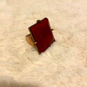 Oversized reddish brown ring